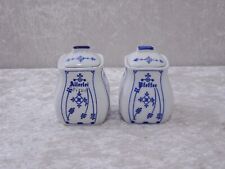 2 x Design Porzellan Vorratsdose Strohblume Indisch Blau - Vintage - 9 cm