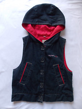 Weste MINI STARS Jeans Kinder Jungen Mädchen unisex schwarz rot Kapuze Gr. 140
