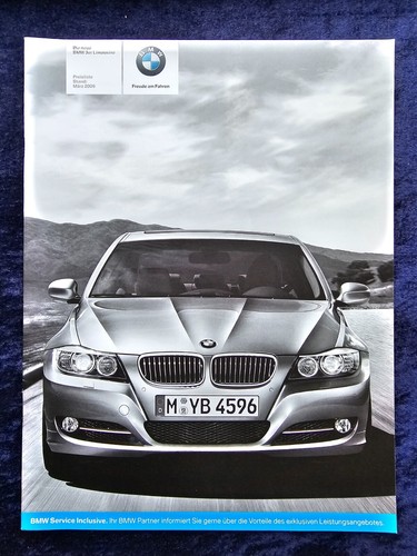 Bmw 3er limousine preisliste - bmw,