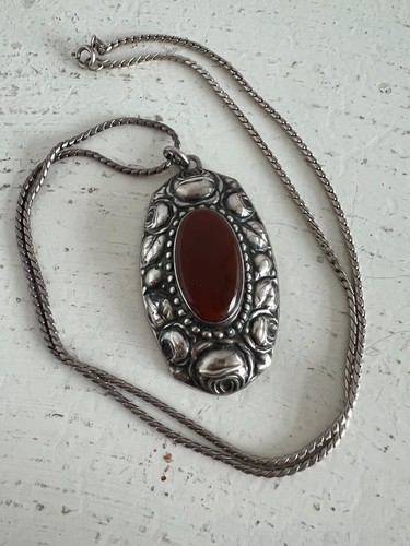 Art deco anhänger 800 - anhänger, silber