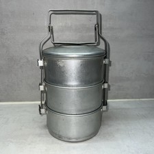 DDR Henkelmann Essenbehälter Alu Sammler Deco Ostalgie Camping Topf Kochen