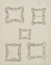 Entwurf floraler Dekorrahmen, Kupferstich Barock 1750-1799 Unbekannt (18.Jhd)