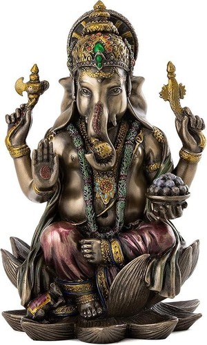 Ganesha sitzend auf lotus - sitzend,