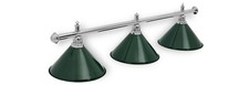 Billardlampe Lampe Leuchte EVERGREEN 3 flg Billard Billardleuchte grün-silber
