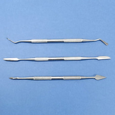 Modellier Werkzeug Spachtel Formen Modellbau Ton Wachs Gips Töpfer Spatel 3-tlg