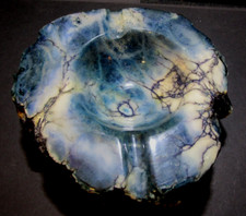 Edelstein Marmor Aschenbecher mit wunderschöner Maserung, ca. 2,2 kg