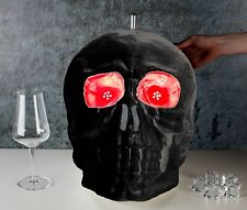 Glasvereiser Totenkopf Schädel Ice Chiller Deluxe schwarz Disco Sektkühler