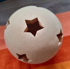 Terrakottakugel "Sterne" für Teelicht oder  Lichterkette, D ca. 12 cm, top