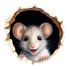 Car sticker sticker mouse