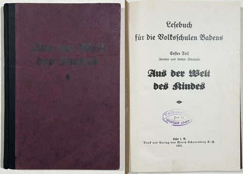 Lesebuch kinderbuch baden - baden, /