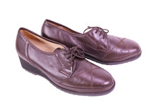 Fasan Schnürschuhe Damen Komfort Schuhe Leder Gr. 40 braun Wechselfußbett CR105