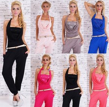 Damen Neck Overall Hosenanzug