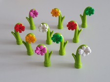 10x Lego bunte Blumen Pflanzen