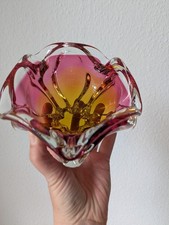 Vintage böhmische glasschale - böhmische,