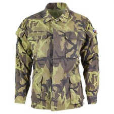 Original Tschechische Armee Feldjacke Tarnmuster Parka Militär Surplus