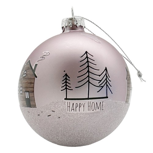 Glas weihnachtskugel flieder - glas,