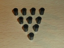 10 Stück (10 pc.) Abstandshalter Distanzhülsen Kunststoff,  schwarz, M3, L=10 mm