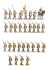 (06037) Preußen um 1760, IR Graf Dohna Nr. 16, Reisemarsch, halbfrontal, Scholtz