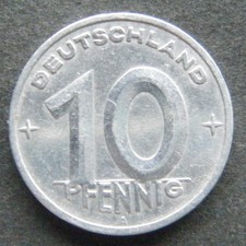 Deutschland/DDR, 10 Pfennig 1950 A, Jä.Nr. 1503, ss +