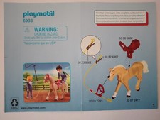 Playmobil Bauanleitung 6933 Voltigiertraining A6 , 2 Seiten
