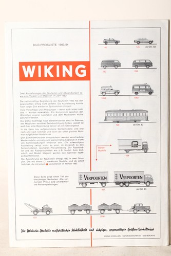 Wiking bild preisliste 1983 - wiking,
