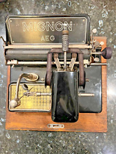 DACHBODENFUND - AEG-Schreibmaschine MIGNON 4  mit Holzkoffer, bester Zustand!!!!