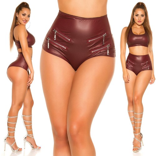 Damen hotpants wetlook - damen-hotpants,