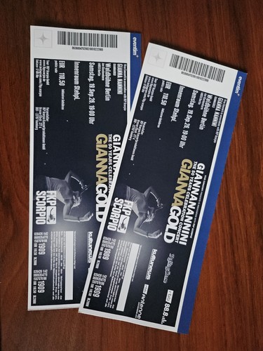 Tickets verfügbar gianna - tickets, verfügbar,
