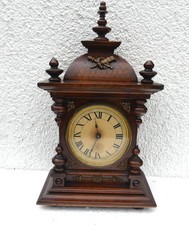 antike Tischuhr ,Kaminuhr, mit Wecker, für Uhrmacher / Bastler