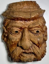 Karneval Fasching Fasnet Holzmaske Krampusmaske Perchtenmaske Maske Holz Nr. 13