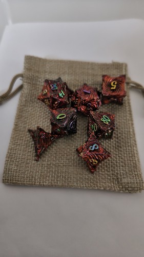 Dnd metallwürfelset bunt - dnd,
