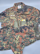 Bundeswehr Flecktarnanzug Military Feldhemd und Hose Flecktarn Größe M / L
