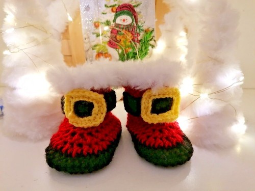 Baby boots christmas shoes