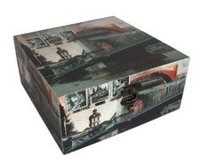 480 Holz Box Leinenoptik