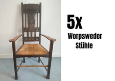 5 Worpsweder Stühle mit