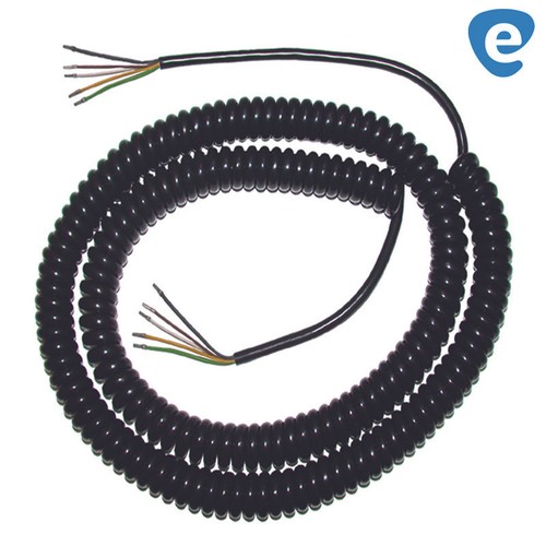Spiralkabel adrig 5x0 25 - spiralkabel, 5x0,25
