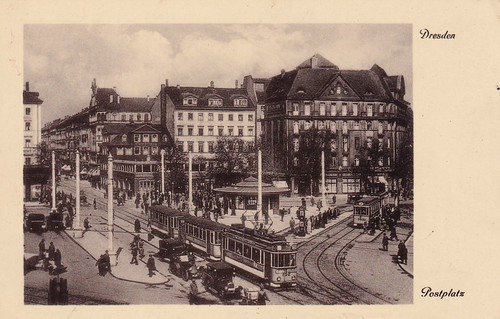 Dresden postplatz blick - dresden,