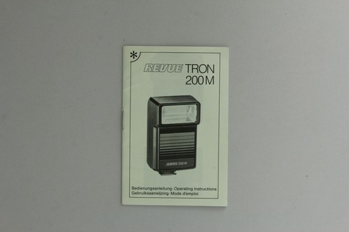 Bedienungsanleitung revue tron - revue,