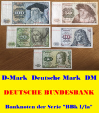 ?? 185 D-Mark DM Deutsche Mark Scheine ? Banknoten der Serie "BBk I/Ia" ??