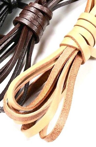 Lederband 5mm schwarz braun
