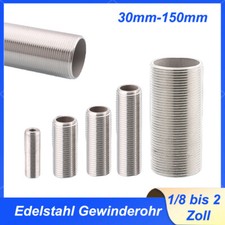 Edelstahl Rohr 1/8 bis 2 Zoll