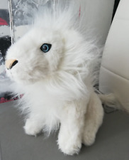 Plüschtier weißer Löwe "Madiba" in sitzender Position ca. 25 cm