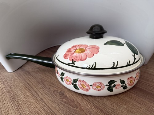 Pfanne mit deckel topf email - mit,