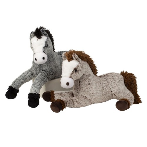 Pferd kuscheltier liegend 50cm - liegend,