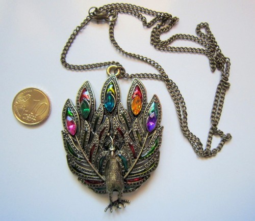 Conjunto colgante pavo real