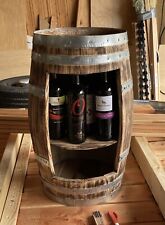 Weinfass Regal, Mit LED, Beistelltisch, Bar, rustikal, flambiert
