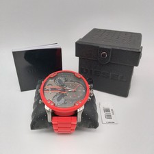 Diesel DZ7370 - Mr. Daddy 2.0 - Quarz Herrenuhr - Ø57mm - Stahl/Gummi Armband