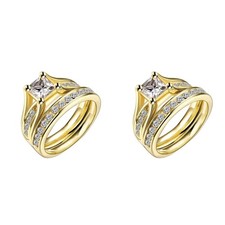  Set of 2 Trauringe Schmuckset