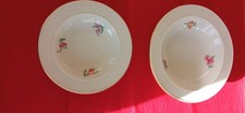 KPM Reichsapfel Teller: 2  kleine KPM  Teller Blümchenmuster mit Goldrand