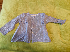 Zara Babygirl Mädchen Bluse hellblau Shirt blau 86